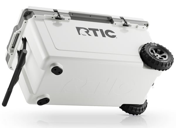 72 QT Ultra-Light Wheeled Cooler, White & Grey Image