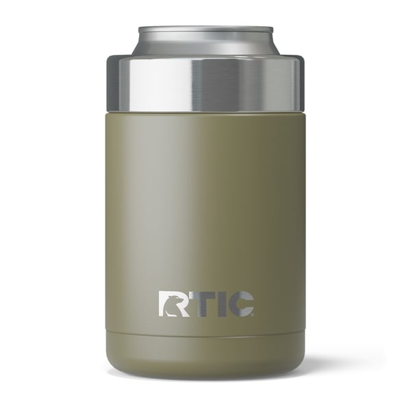 12oz Essential Can Cooler, Olive, Matte Image