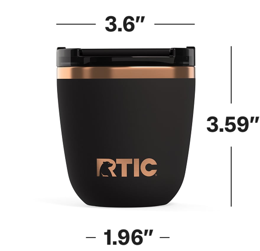 RTIC 8oz Daybreak Coffee Cup dimensions