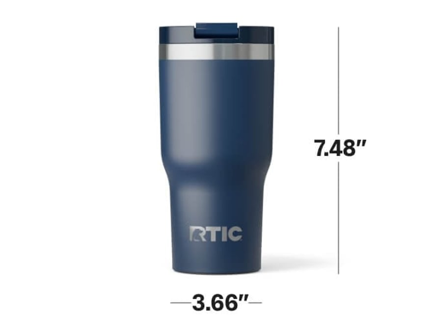 20oz RTIC Essential Tumbler dimensions