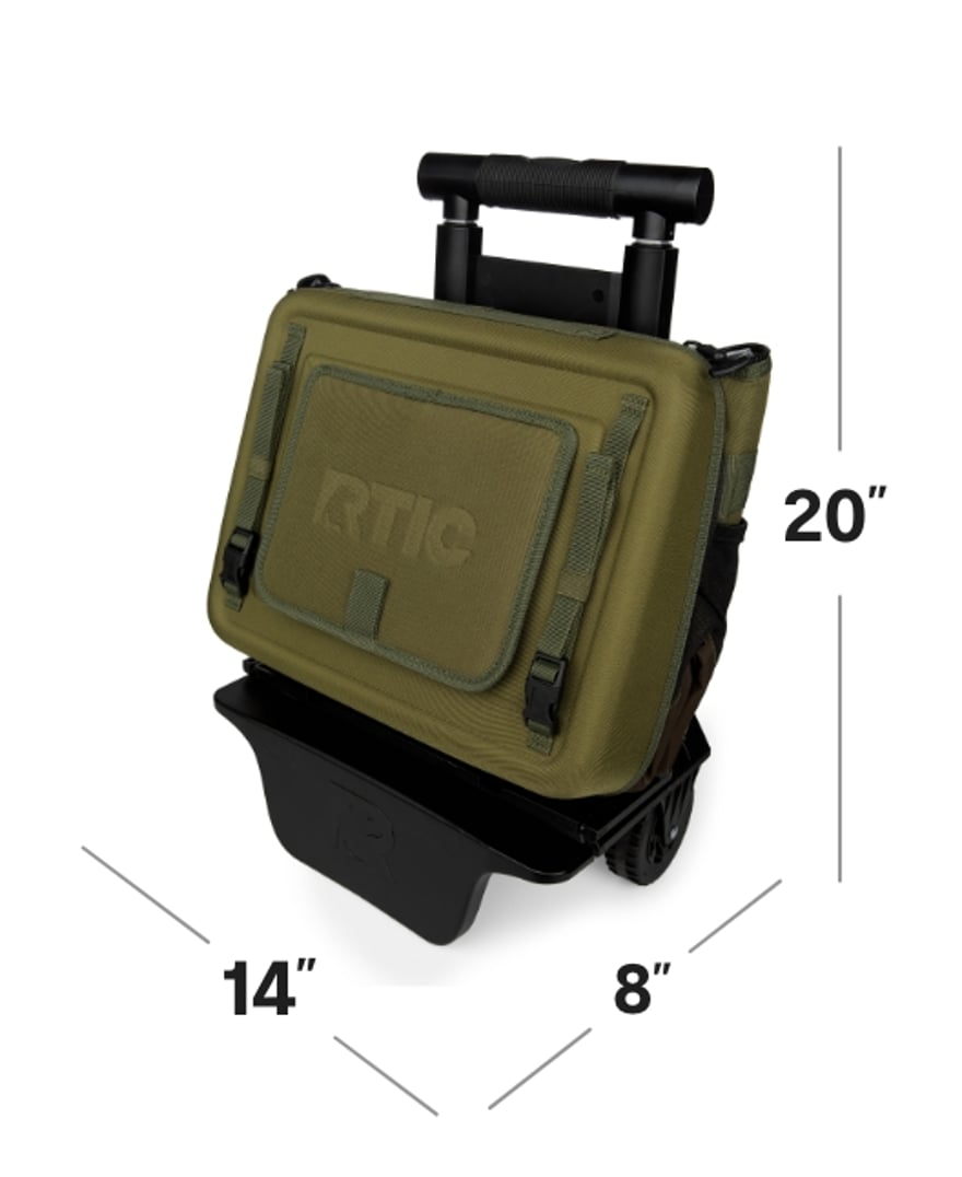 RTIC Wheeled Everyday Cooler collapsed dimensions