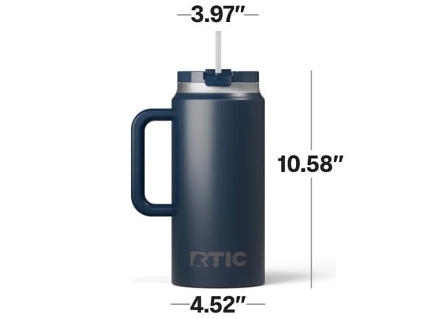 RTIC 64oz Road Trip Tumbler Dimensions