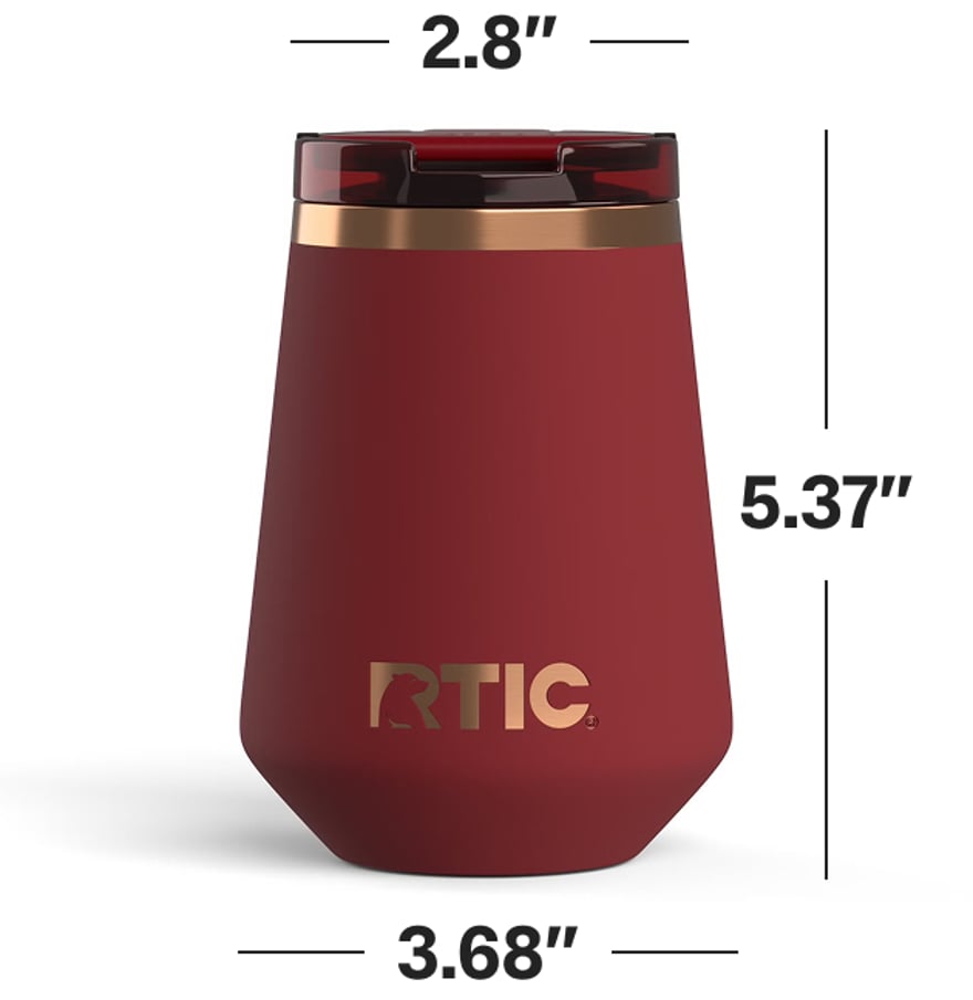 RTIC Happy Hour Wine Tumbler Dimensions
