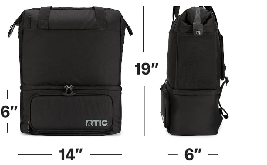 RTIC 2-in-1 Chillout Backpack Dimensions