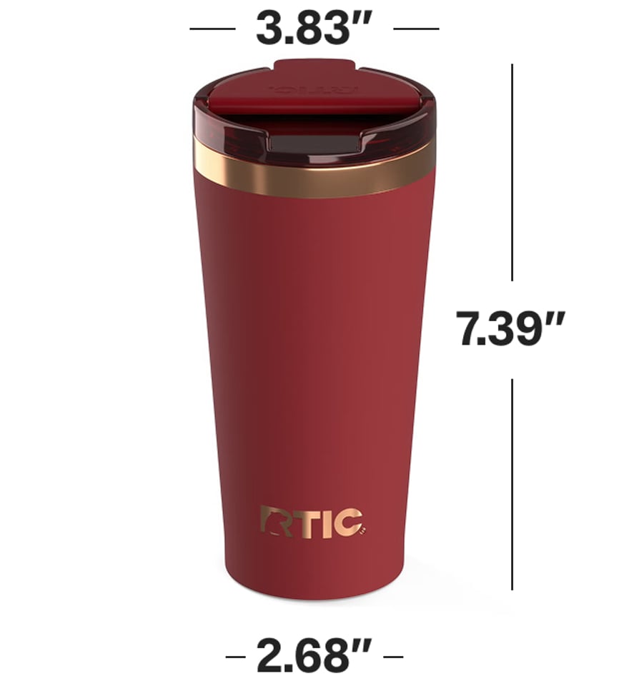 RTIC 18oz Happy Hour Pint Tumbler Dimensions