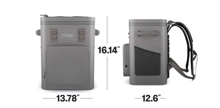 RTIC 24 Can Ultra-Tough Backpack Cooler dimensions