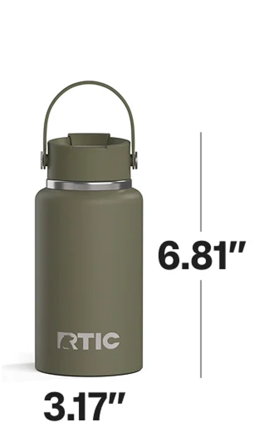 RTIC 16oz Outback Bottle dimensions