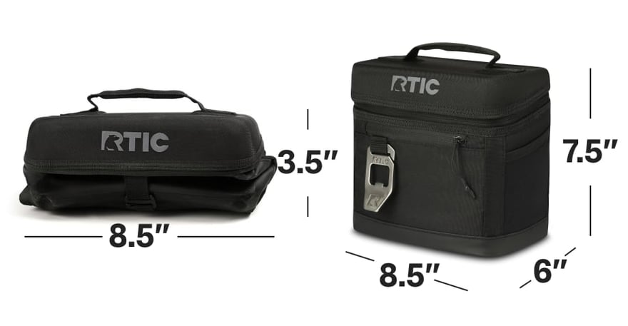 RTIC 6 Can Everyday Cooler dimensions