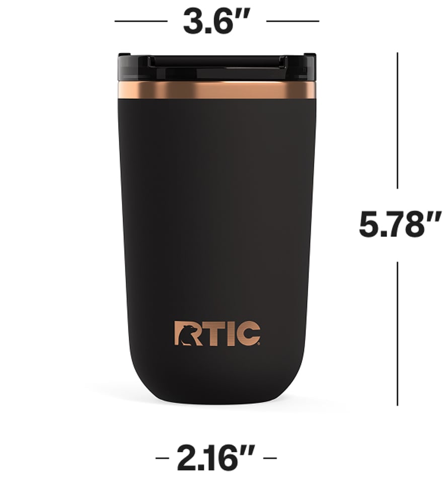 RTIC 16oz Daybreak Coffee Cup dimensions