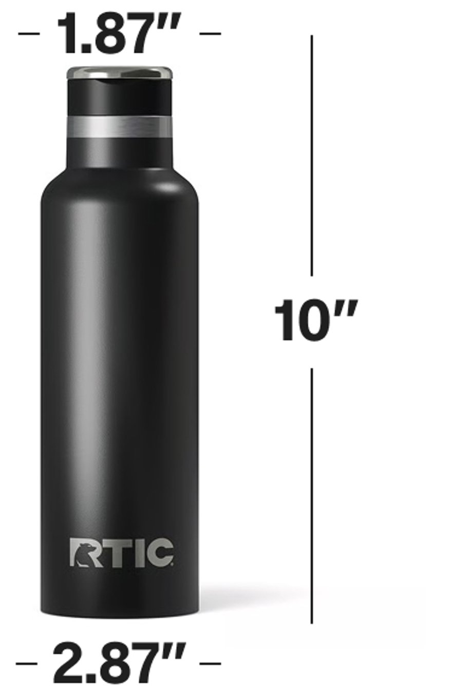 20oz RTIC Journey Bottle dimensions