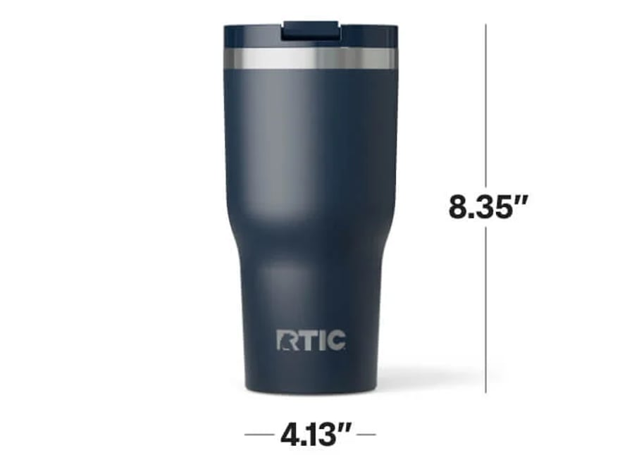 30oz RTIC Essential Tumbler dimensions