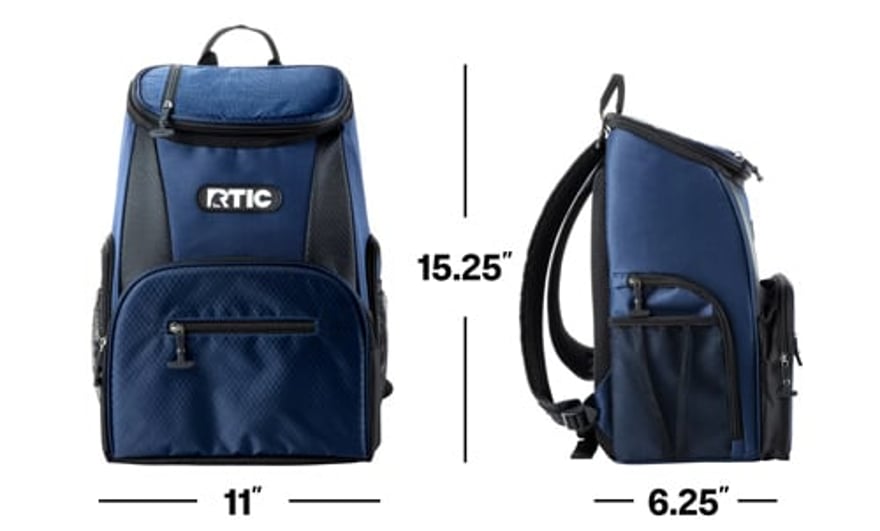 Dimensions Image for Lightweight Backpack Cooler