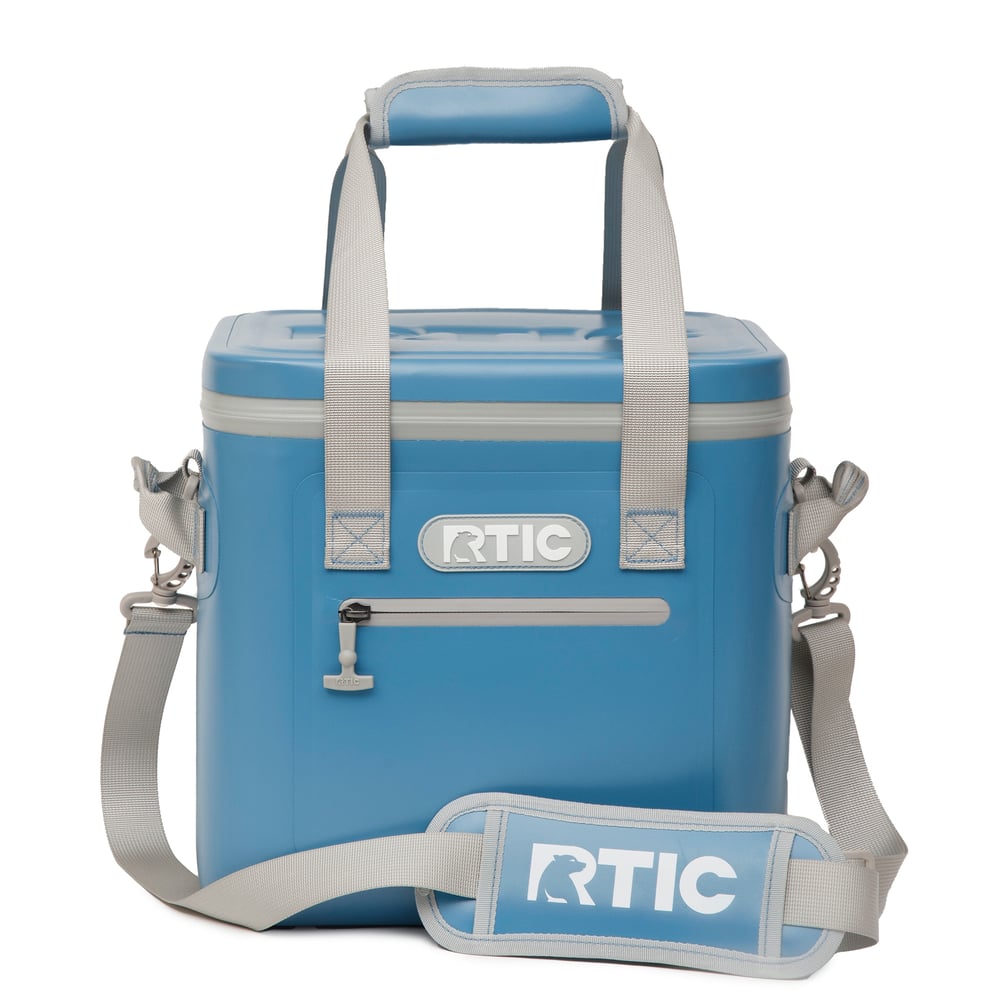 RTIC 12 Can Ultra-Tough Soft Cooler, Slate Blue Leakproof & Puncture Proof