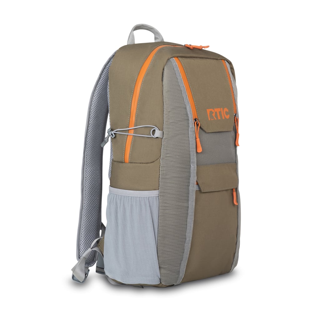 Chillout Backpack Cooler 24 Can, Olive/Burnt Orange