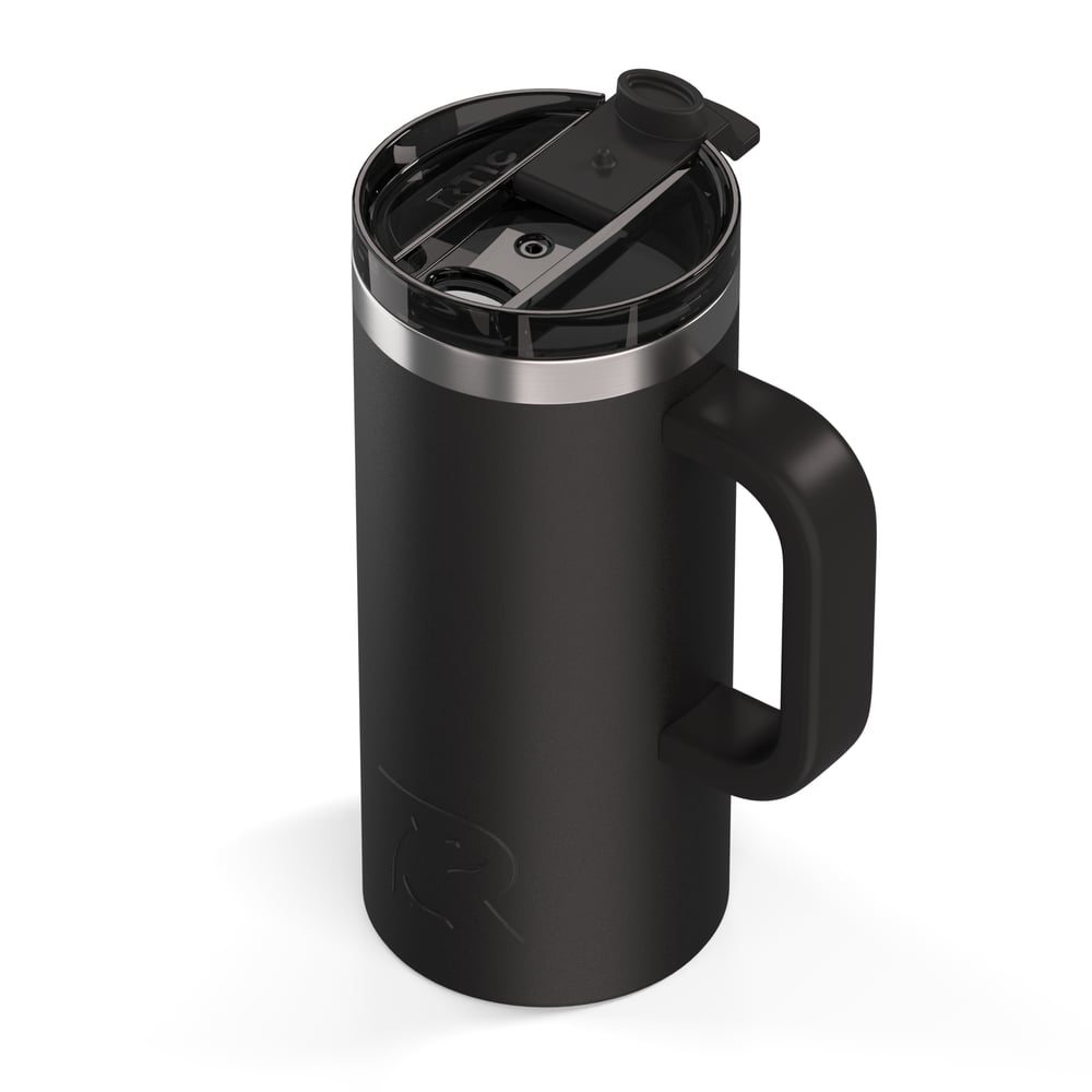 16oz Road Trip Travel Mug, Black Image
