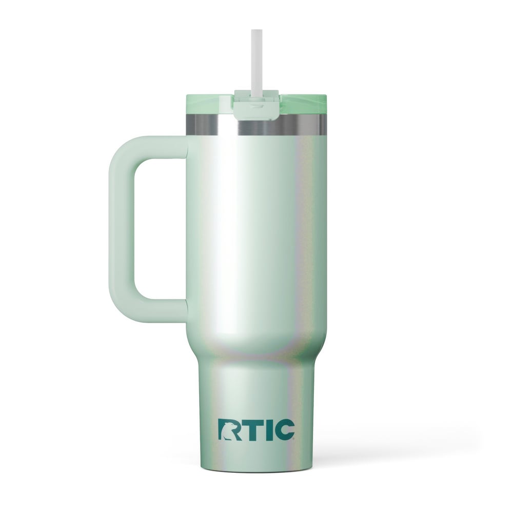 30oz Road Trip Tumbler, Fresh Mint Glitter