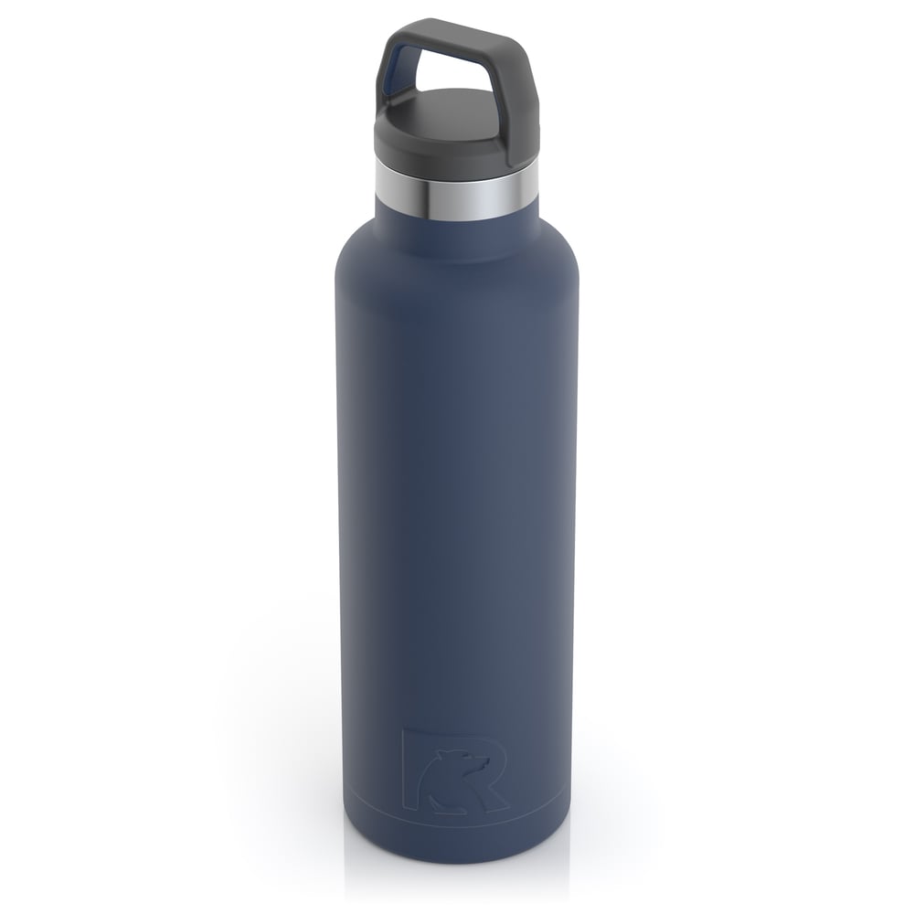 RTIC 20oz Water Bottle, Navy, Matte, Stainless Steel & Vacuum Insulated