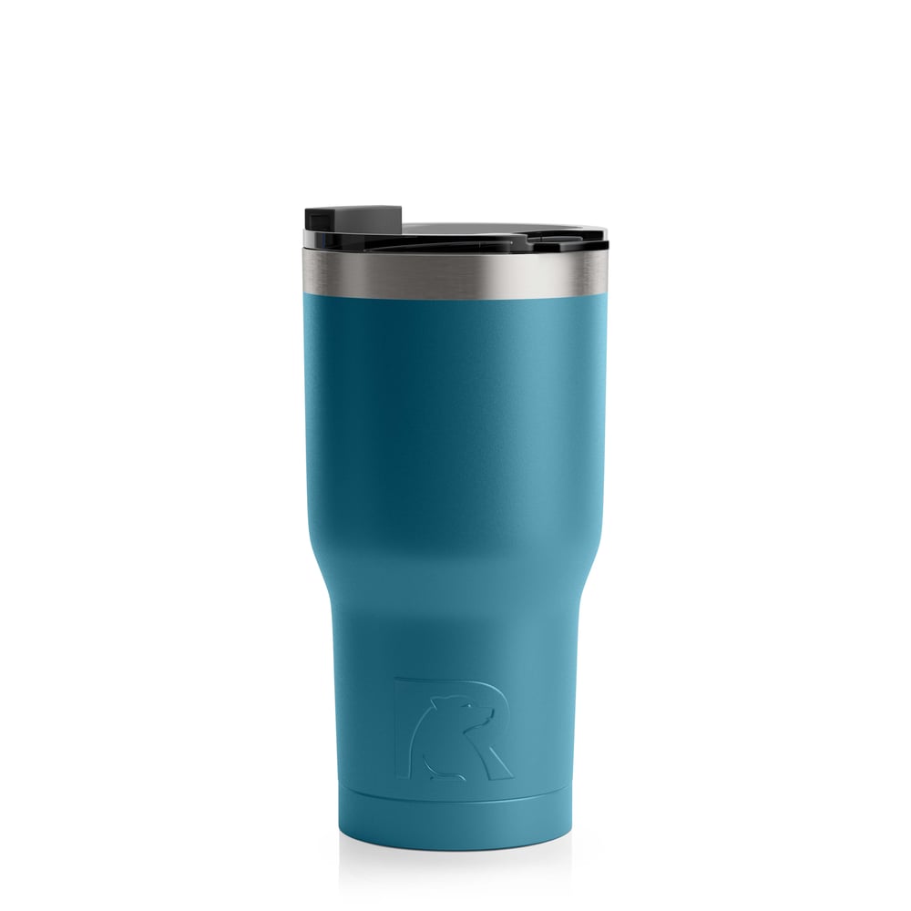 RTIC 20oz Tumbler, Deep Harbor, Matte, Stainless Steel & Vacuum Insulated, Flip-Top Lid
