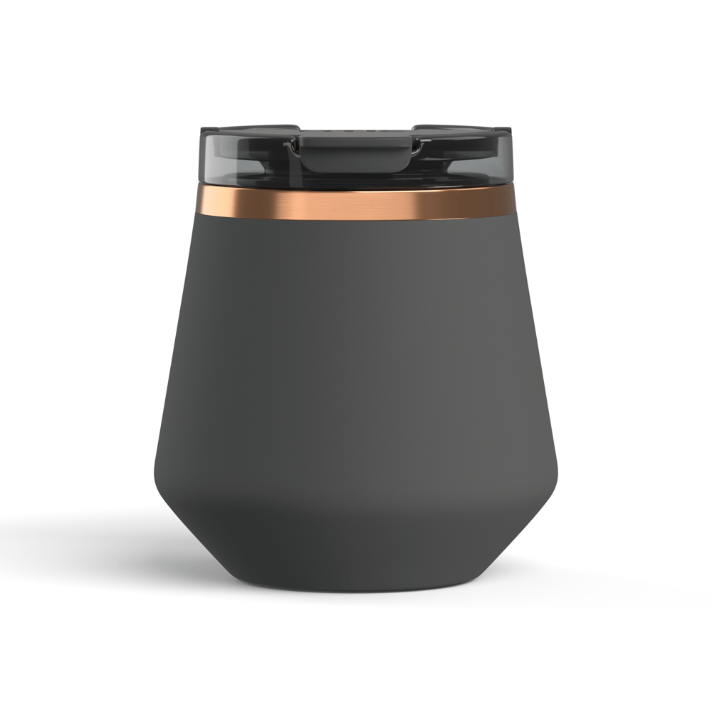 8oz Happy Hour Lowball Tumbler, Light Black Image