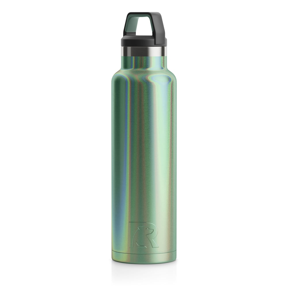 RTIC 20oz Water Bottle, Cypress Pine, Glitter, Stainless Steel & Vacuum Insulated