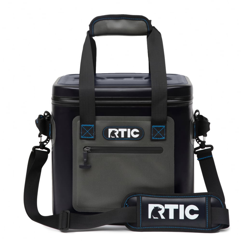 RTIC 12 Can Ultra-Tough Soft Cooler, Blue / Grey Leakproof & Puncture Proof
