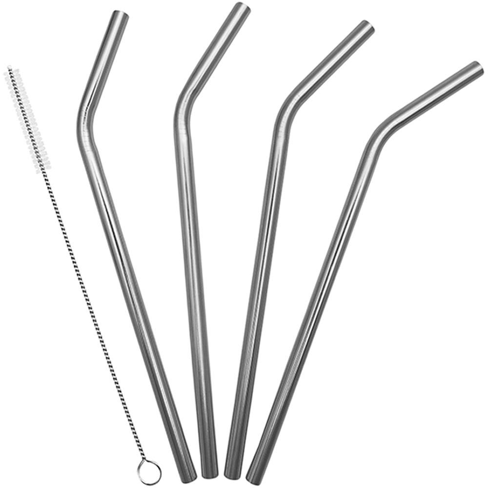 Straws, Stainless, 4 Pack Image