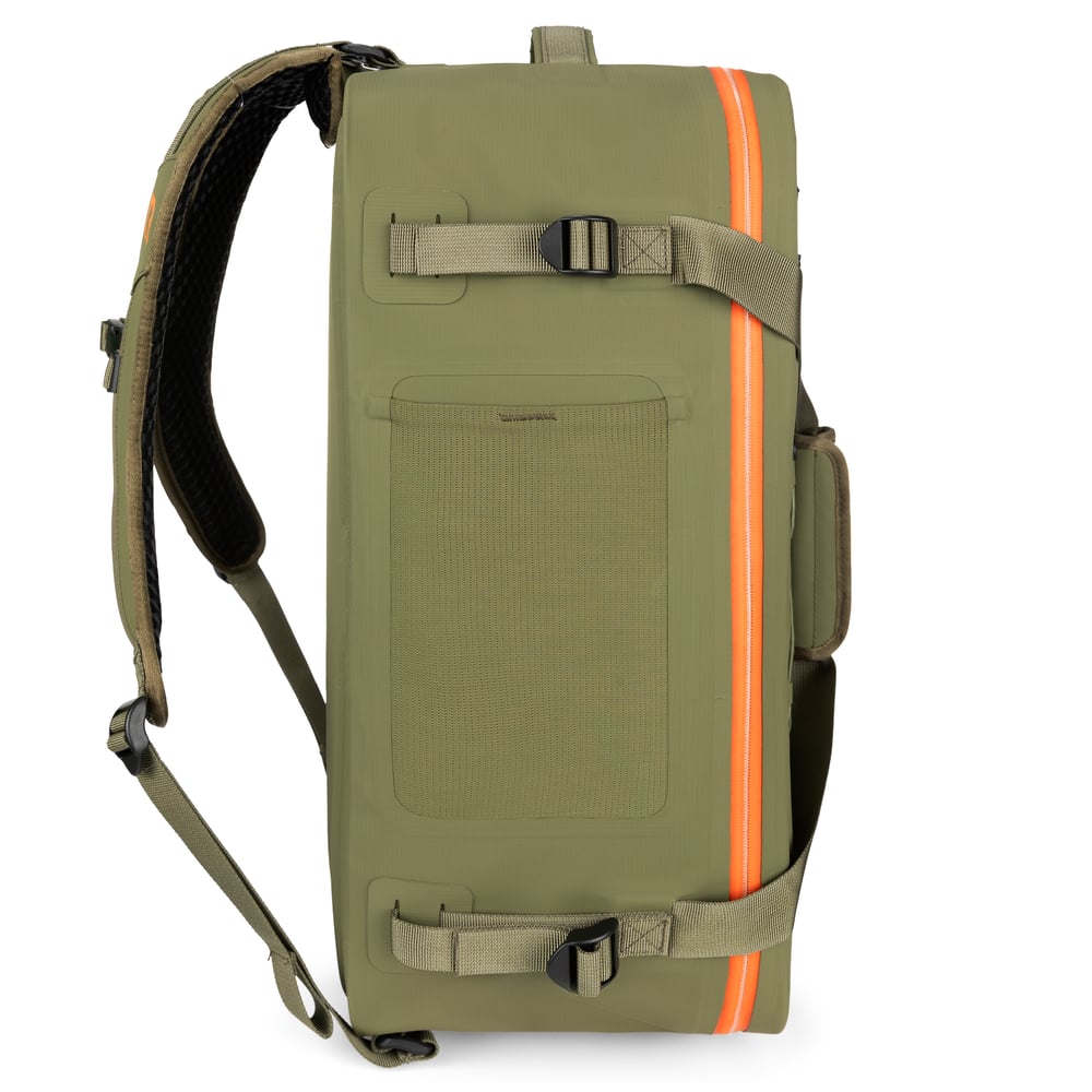 Ultra-Dry Duffle Pack, Olive & Orange Image