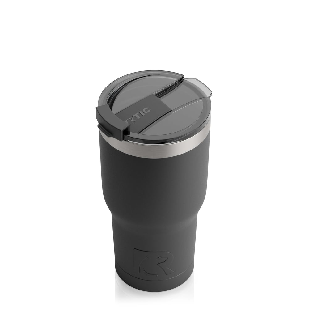 20oz Tumbler, Black, Matte Image