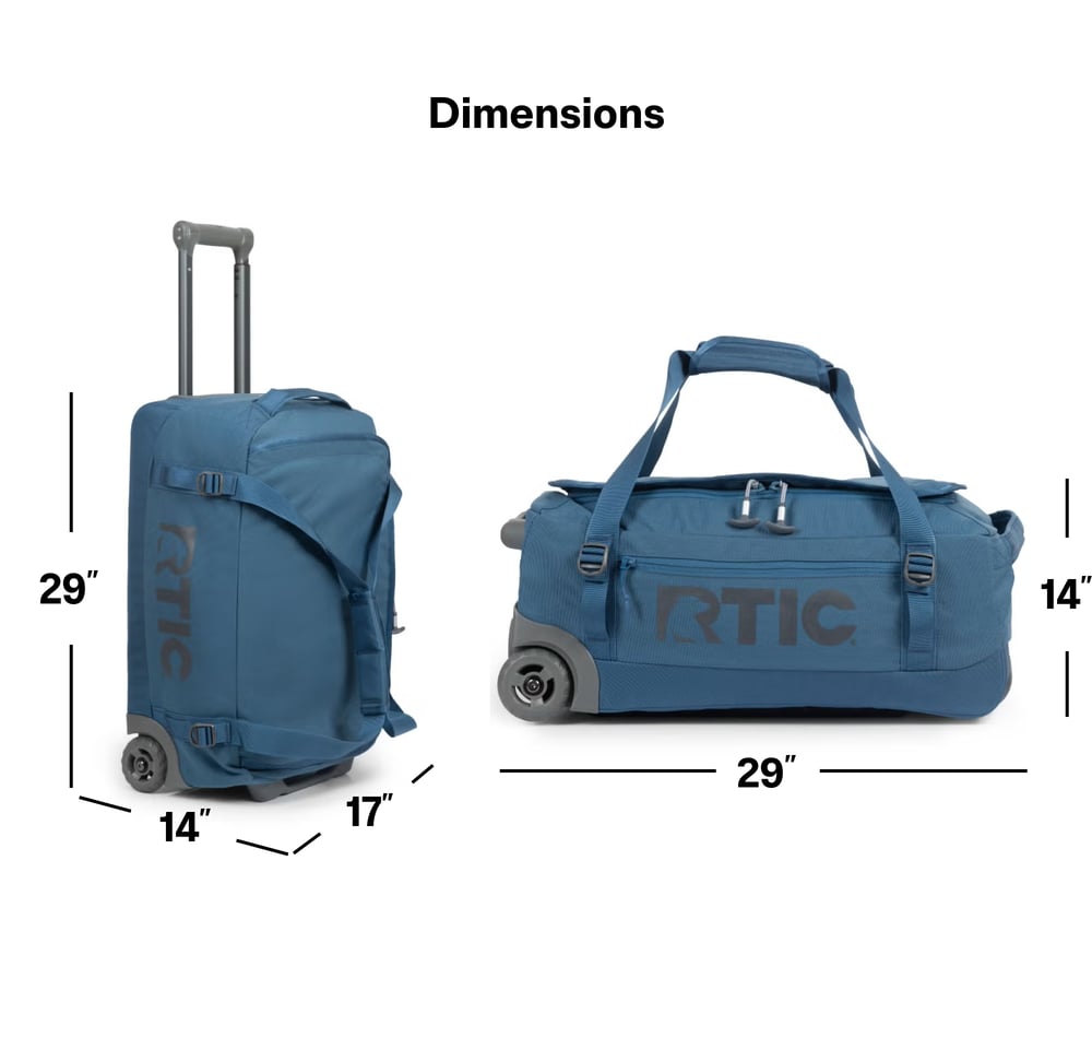 Large Road Trip Rolling Duffle Bag, Black Image