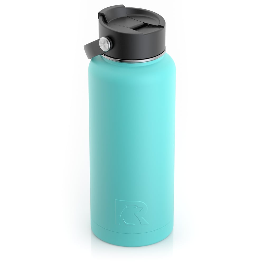 RTIC 32oz Bottle, Teal, Matte, Stainless Steel & Vacuum Insulated