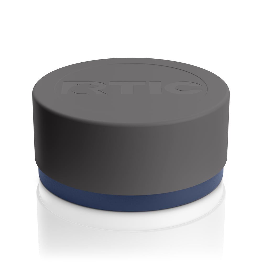 Small 3-In-1 Dog Bowl, Navy & Graphite Image