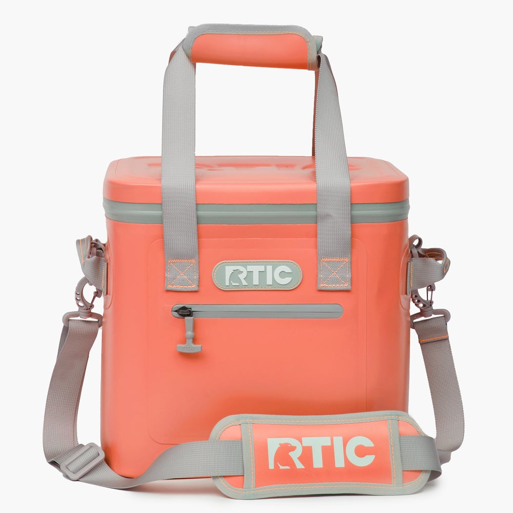 RTIC 12 Can Ultra-Tough Soft Cooler, Coral Leakproof & Puncture Proof