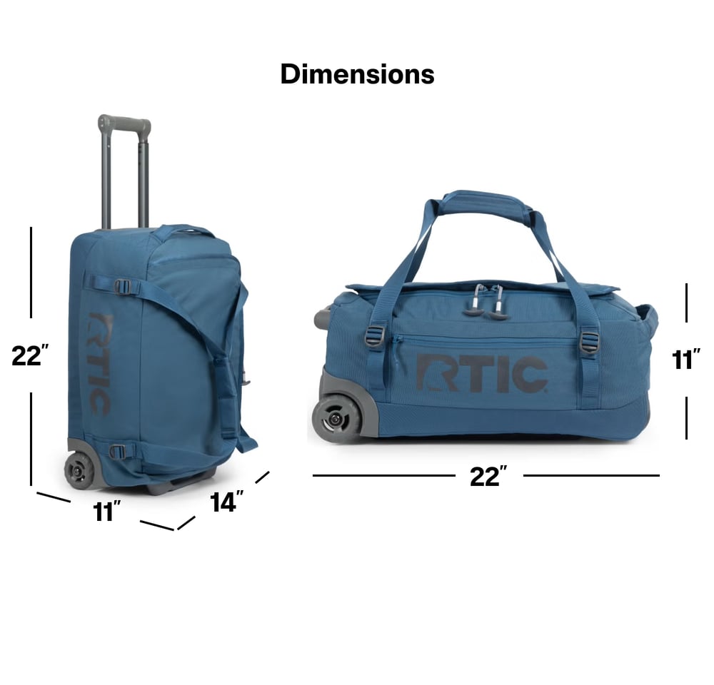 Medium Road Trip Rolling Duffle Bag, Storm Image
