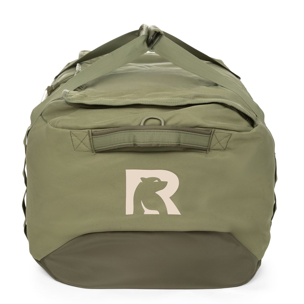 Large Road Trip Duffle Bag, Olive & Beach Image