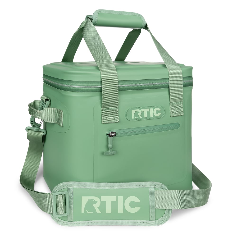 RTIC 12 Can Ultra-Tough Soft Cooler, Sage Leakproof & Puncture Proof
