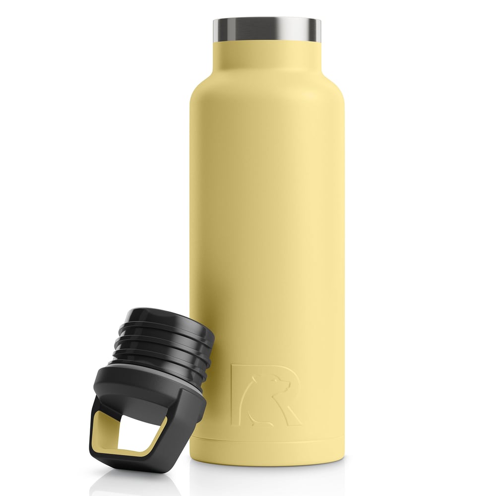 RTIC 16oz Water Bottle, Sunlight, Matte, Stainless Steel & Vacuum Insulated