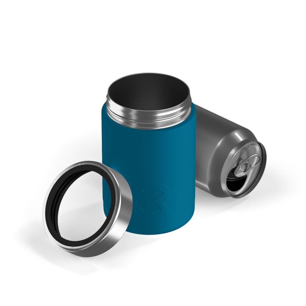 12oz Essential Can Cooler, Lake Blue, Matte Image