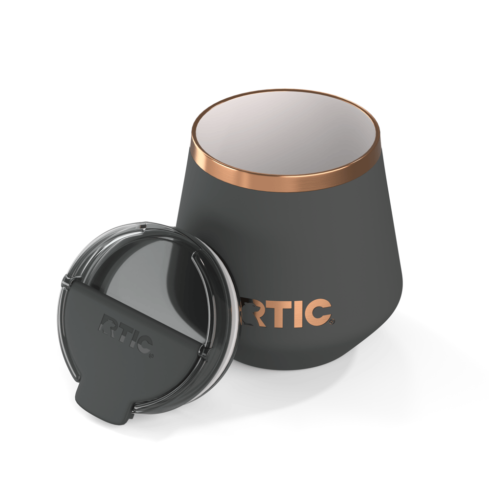 8oz Happy Hour Lowball Tumbler, Light Black Image