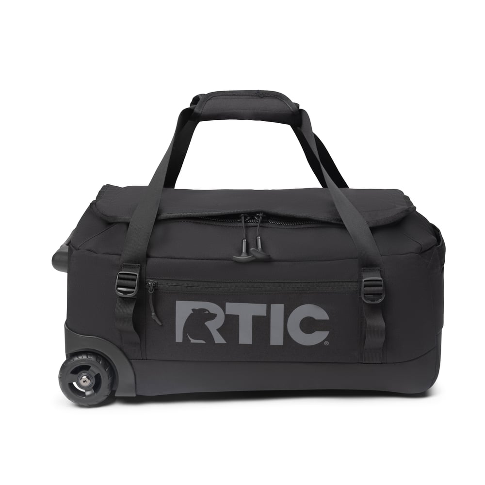 Medium Road Trip Rolling Duffle Bag, Black Image
