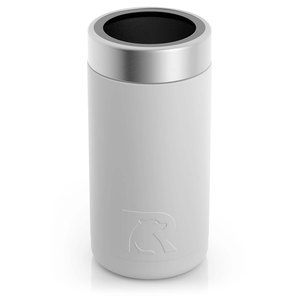 16oz Essential Craft Can Cooler, White, Matte