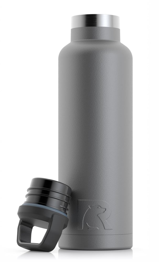 RTIC 20oz Water Bottle, Graphite, Matte, Stainless Steel & Vacuum Insulated