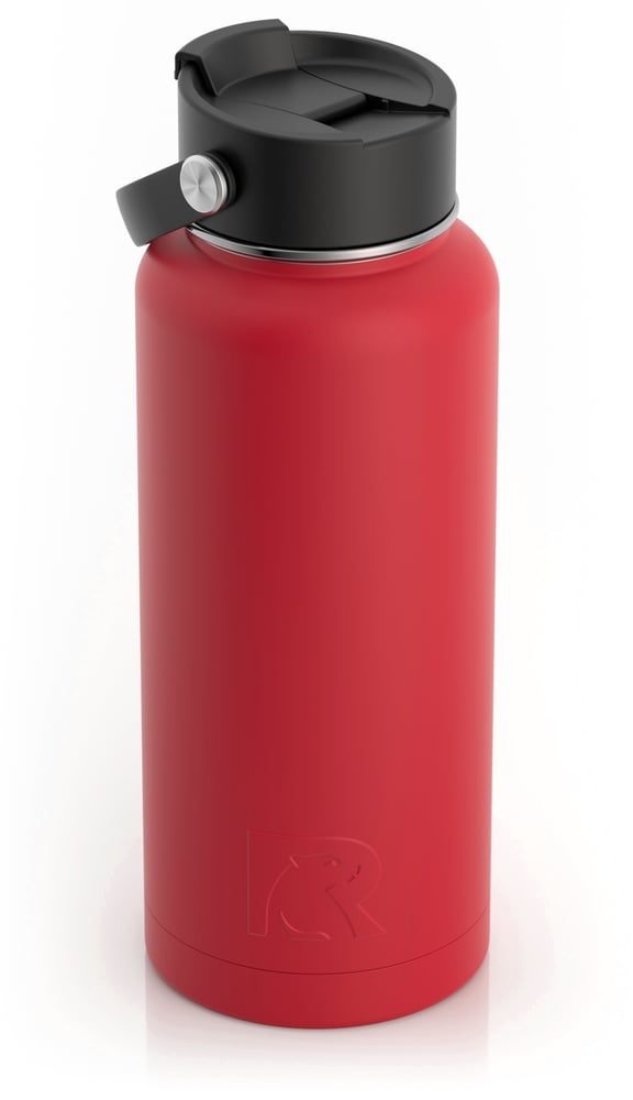 RTIC 32oz Bottle, Flag Red, Matte, Stainless Steel & Vacuum Insulated