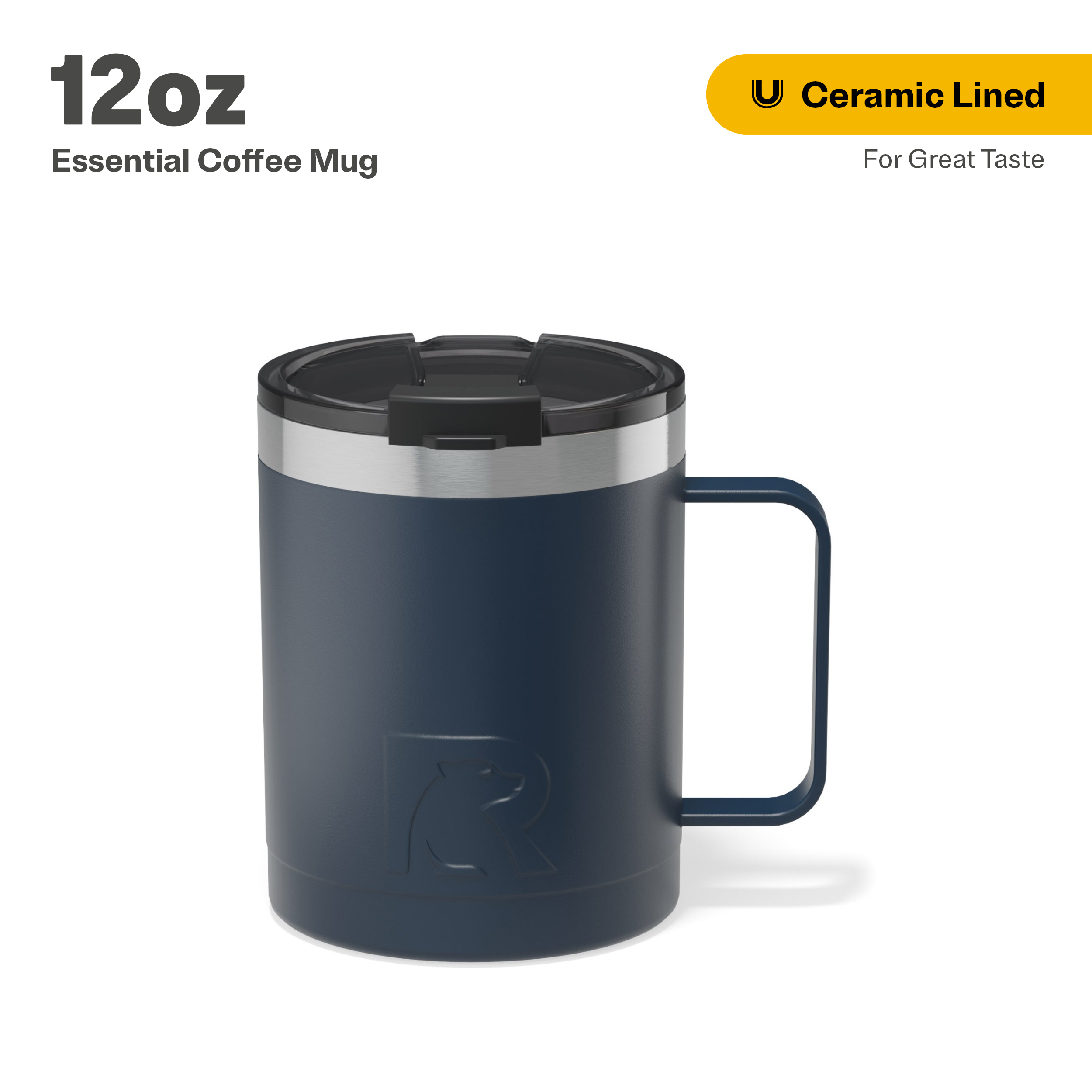 RTIC Ceramic Lined Coffee Mug: 6 Hrs Hot, 24 Hrs Cold | RTIC