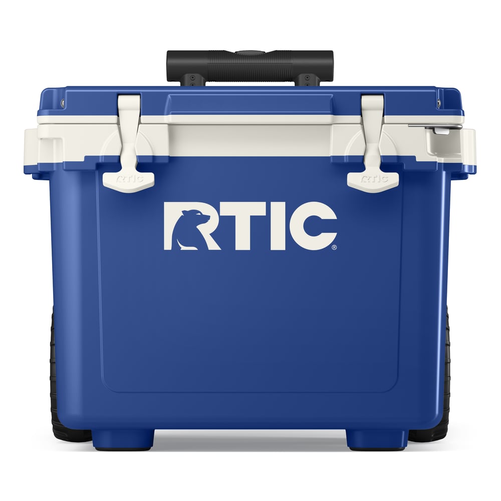 22 QT Ultra-Light Wheeled Cooler, Cobalt & White Image