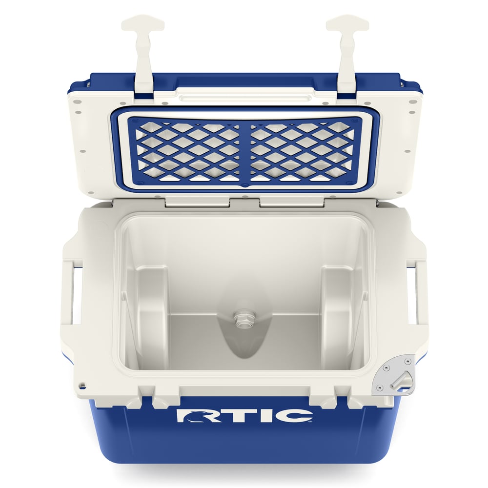 22 QT Ultra-Light Wheeled Cooler, Cobalt & White Image