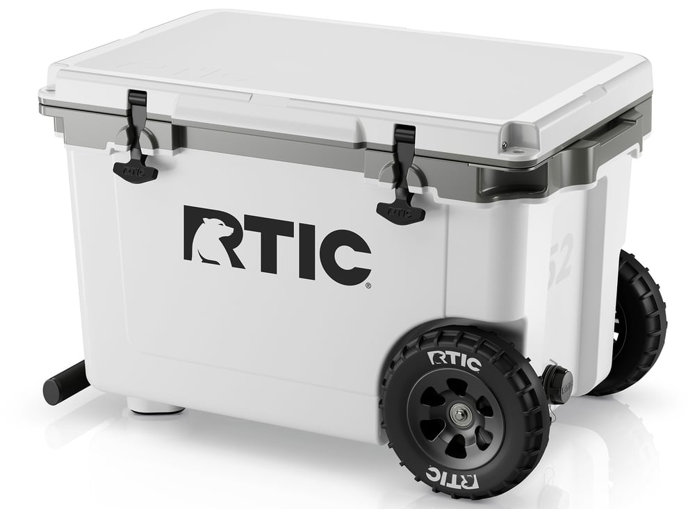 52 QT Ultra-Light Wheeled Cooler, White & Grey