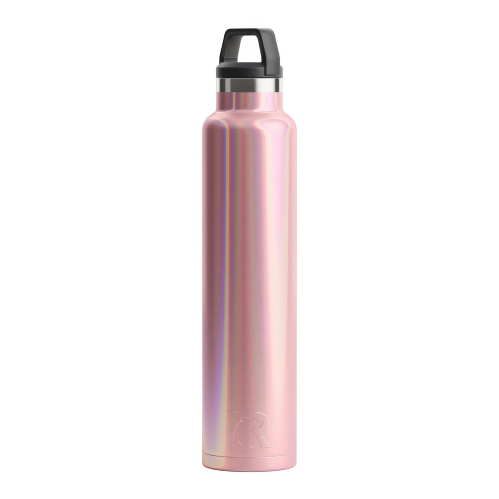 RTIC 26oz Water Bottle, Dusty Rose Glitter, Glitter, Stainless Steel & Vacuum Insulated