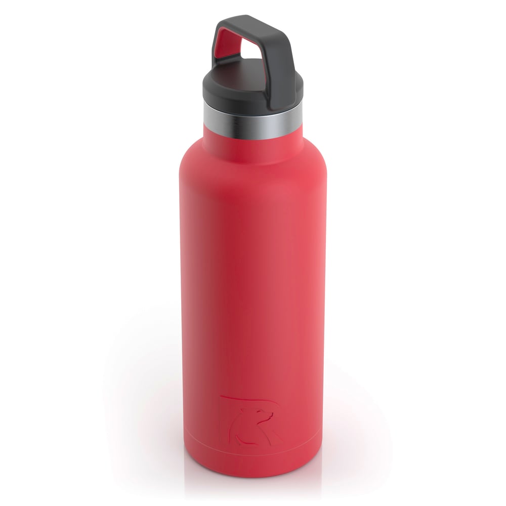 RTIC 16oz Water Bottle, Cardinal, Matte, Stainless Steel & Vacuum Insulated