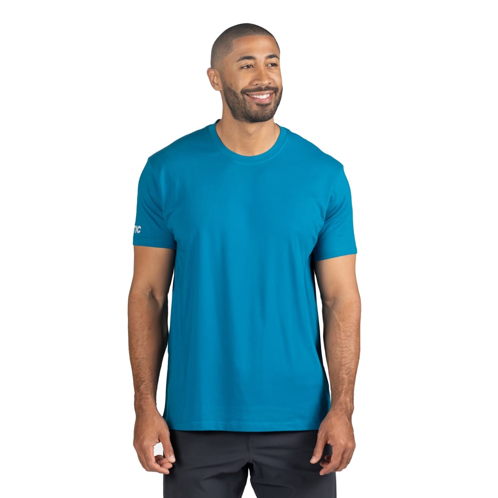RTIC Logo Short Sleeve T-Shirt, Lake Blue, XL Image