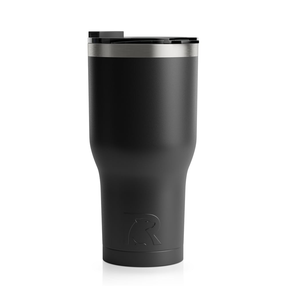 30oz Tumbler, Black, Matte Image